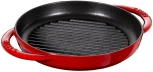 Сковорода-гриль круглая с 2 ручками, 22 см, вишневая 12012206 Staub