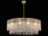 Подвесная люстра Newport 8370 8370/80 C brass (220V, на цепи, круглые)