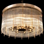 Подвесная люстра Loft It Montana 10299/600 French gold (220V, хрусталь, на цепи, круглые)