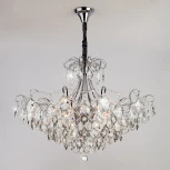 Подвесная люстра Eurosvet Crystal 10080/12 хром / прозрачный хрусталь