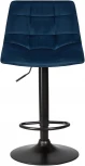 Стул барный DOBRIN TAILOR BLACK (синий велюр (MJ9-117)) 5017_BlackBase-LM BLACK, цвет сиденья синий (MJ9-117), основания черный