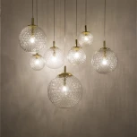 Подвесной светильник TK Lighting Cadix 4608 Gold (220V, на проводе, шарики)