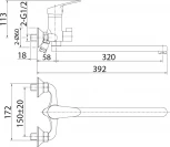 Смеситель Milardo Simp SIMSB02M10 универсальный