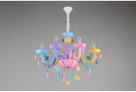 Подвесная люстра Omnilux Cavaglia OML-65803-08 (для детской, 220V, подсвечник, свеча, для девочки)