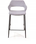 Стул полубарный Woddy, бархат серый Top Concept WODDY 2001000001026