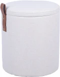 Пуф с ящиком Эркки рогожка S белый Stool Group арт.УТ000039491