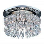 Встраиваемый точечный светильник Novotech Flame2 369271 (12V, хрусталь, подвески)