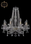 Подвесная люстра Art Classic 11.25 11.25.8.200.h-63.Br.Sp (220V, хрусталь, на цепи, подсвечник, свеча)