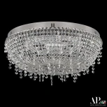 Потолочная люстра светодиодная с пультом APL LED Sicilia SH501.2.50.F.LED-DIM.Ni (220V, хрусталь, круглые)