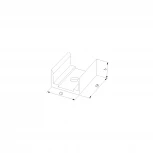 Клипса монтажная для силиконового профиля для светодиодной ленты (5 шт.) Elektrostandard Clip LL-2-ALP027 (a071103)