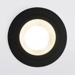 Встраиваемый точечный светильник Elektrostandard 122 MR16 серебро/черный