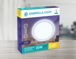 Встраиваемый точечный светильник Ambrella Led Present Plastic 300186 (220V, IP44)