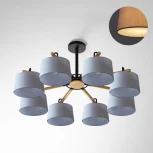 Потолочная люстра на штанге Even 8 Gray ImperiumLoft Even01 (178371-26) (220V)