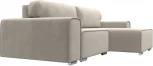 Диван угловой Лига-029 правый угол (Бежевый/Микровельвет) Лига Диванов арт.121917