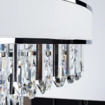 Подвесная люстра Arte Lamp Diadem A1002LM-8CC (220V, хрусталь, на цепи, круглые)