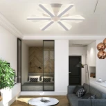 Потолочная светодиодная люстра Natali Kovaltseva LED LAMPS 81165 с пультом ДУ, моб. приложением 100W, белый, LED