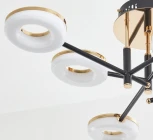 Потолочная люстра светодиодная на штанге Arte Milano Ferrara-72999 272999/6 BK/GD (220V)