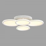 Умная люстра потолочная Alis Smart 8380/95CL белый, металл/акрил с ПДУ и голосовым управлением LED 95W 3000-6500К 220V