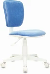 Кресло детское Бюрократ CH-W204NX голубой Velvet 86 крестовина пластик пластик белый
