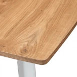 Стол Oslo раскладной 120-160x80x76см, Дуб Навара, белый Bradex Home RF 0336