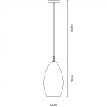 Подвесной светильник Arte Lamp Bicchiere A4282SP-1CC (220V, на проводе, круглые)