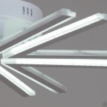 Потолочная люстра светодиодная на штанге с пультом Reluce 09824-3.3-06 WH (ночной режим, 220V)