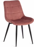 Стул ABRUZZO ( mod. 8060 ) / 1 шт. в упаковке (Металл,Вельвет /Коралловый,Черный)