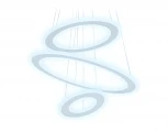 Подвесной светильник Ambrella Acrylica Original FA432 (регулировка яркости, LED, 220V, пульт управления, управление смартфоном, умный дом - PC.Lamper, на тросе, кольцо)