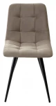 Стул CHILLI-Q латте #25, велюр / черный каркас, 4 шт/ 1 к
