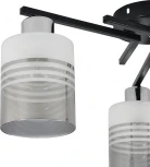 Потолочная люстра Escada Torenia 1132/3P 3x60Вт E27, металл/стекло, черный/хром, матовый/дымчатый (220V)