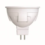 Лампочка светодиодная полусфера белая GU5.3 6W 4000K Uniel LED-JCDR 6W/NW/GU5.3/FR/DIM PLP01WH