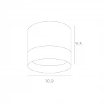 Накладной точечный светильник Arte Lamp Castor A5554PL-1WH (220V, круглые)