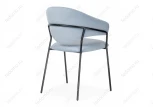 Стул Woodville на металлокаркасе Рансол голубой /черный глянец 483863