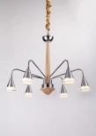 Подвесная люстра Lucia Tucci Natura 066.6 Led (220V, бук, на цепи)