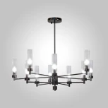 Подвесная люстра на штанге AM Group INDIGO INDIGO SP10 PEARL BLACK (220V)