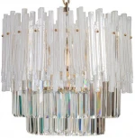 Подвесная люстра каскадная L'Arte Luce Glacier L36210 (220V, хрусталь K9, на цепи)