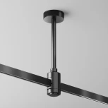 Крепление потолочное Short одинарное 138мм Flarity черный Maytoni Accessories for tracks Flarity TRA156С-SL1-B (24V)