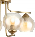 Потолочная люстра Escada Elli 1134/4 4х60Вт E27, металл/стекло, шампань