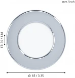 Встраиваемый точечный светильник Eglo Fueva 5 99208 (LED, 220V, круглые, IP44)