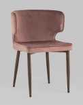 Стул Stool Group Матео велюр пыльно-розовый ножки дерево УТ000031336