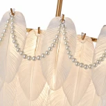 Потолочная люстра на штанге Arte Milano Rim 315008/D500 BS (220V, перо)