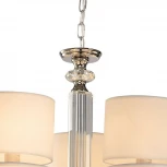 Подвесная люстра большая Lumien Hall Малье LH1053/15H-NK-WT