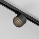 Трековый светильник однофазный, 12W 220V Maytoni Glare TR225-1-GX53-B (круглые)