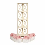 Угловая этажерка Secret De Maison ANGULAIRE 4 ( mod. PE-05 ) butter white (слоновая кость) (дерево павловния, мдф)