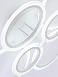 Потолочная люстра светодиодная с пультом ДУ 132W, белый, LED Natali Kovaltseva Home LED LAMPS 81439 (регулировка яркости, 220V, кольцо)