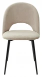 Стул РАМОУНЗ, цвет бежевый #V04, велюр/ черный каркас