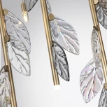 Подвесной светильник Odeon Light Listva 5445/17 матов.золото/дымч/прозрачн/коньячн/бензинов./металл/стекло 17*G4 LED*3W 12V (220V, на проводе)