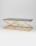 Журнальный стол Stool Group 120*60 ИНСИГНИЯ золото стекло smoke УТ000001503