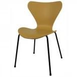 Стул Seven белый с хромированными ножками