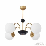 Потолочная люстра на штанге Arte Milano Napoli 312066/D700/4 BS/BK (220V, шарики)